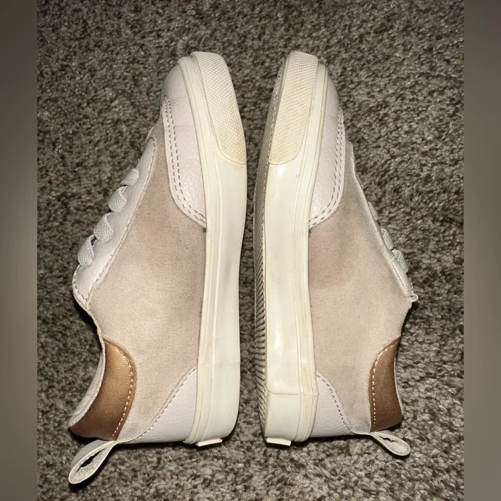 Stylish Cream and Gold Kids Shoes